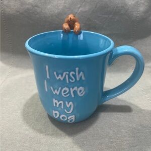 222 Fifth Blue Mug with Dog Design